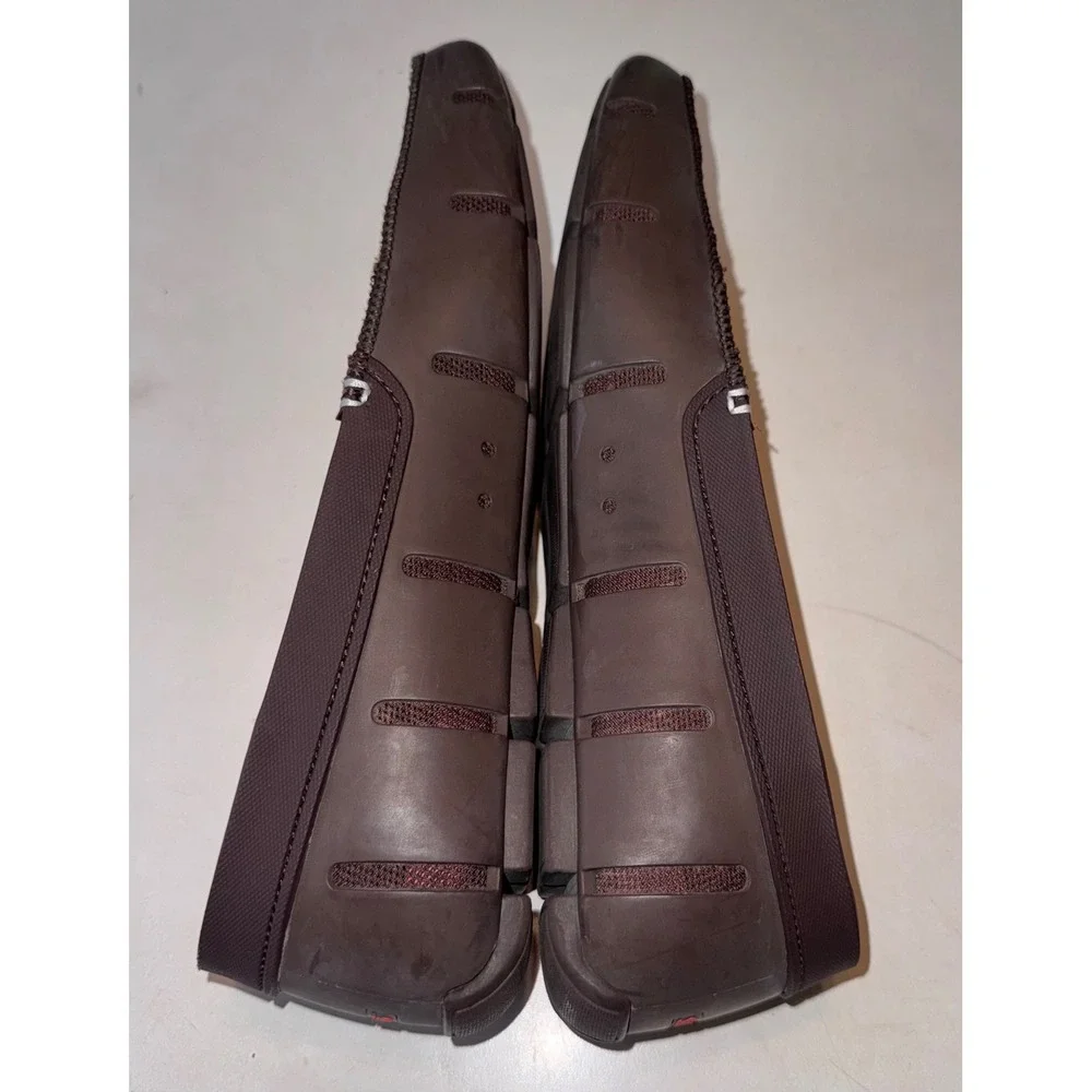 Swims Men's Penny Loafers Brown Rubber Boat Slip On Mesh Water Shoes Size 10